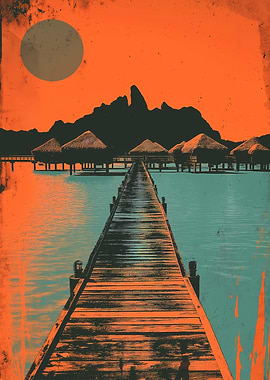 Tropical Sunset Overwater Bungalows