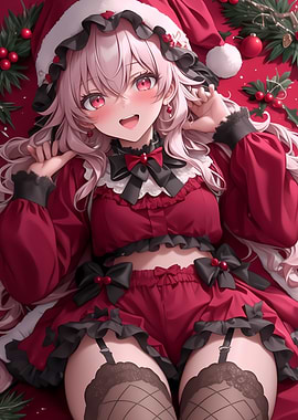 Anime Girl Christmas Outfit