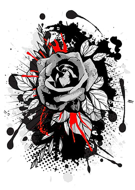 Strong Black Rose