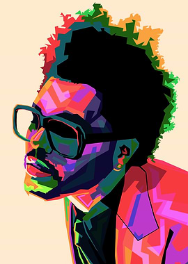 The Weeknd Pop Art Portrait