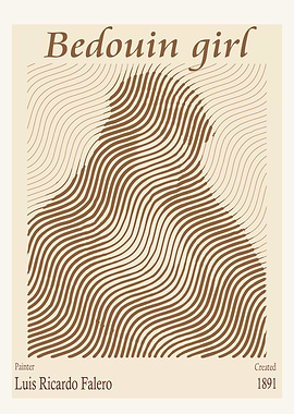 Bedouin Girl Abstract Art