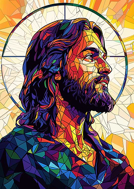 Stained Glass Jesus