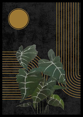 Tropical Plant Minimalist Art