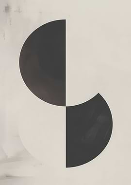 Black and White Abstract Art