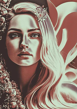 Woman with Floral Crown