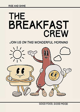 Breakfast Crew Illustration