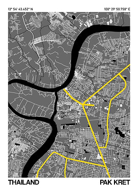 Pak Kret City Street Map