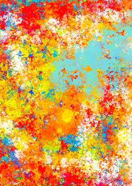 Abstract Colorful Splashes
