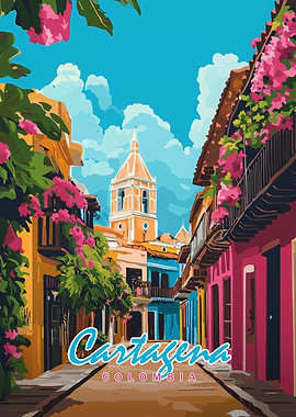 Cartagena, Colombia Street Scene