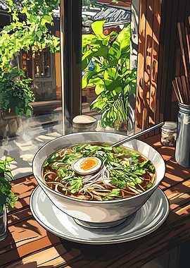 Noodle Soup with Egg