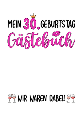 30th Birthday Guest Book