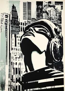 Futuristic Cityscape Portrait