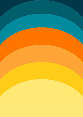 Abstract Sunset Arcs