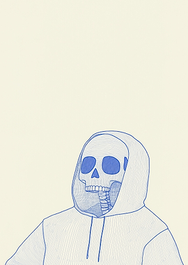 Skeleton in Hoodie