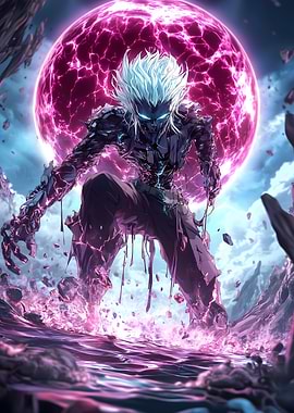 Anime Monster with Glowing Aura