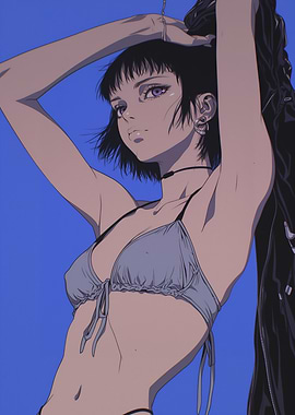 Anime Girl in Bikini