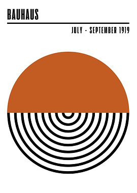 Bauhaus Geometric Art Print