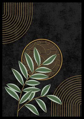 Minimalist Green Leaves