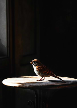 Sparrow on a Table