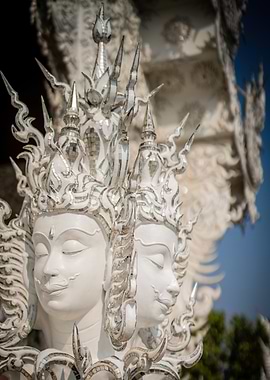 White Temple Sculpture