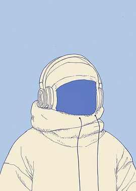 Astronaut with Headphones