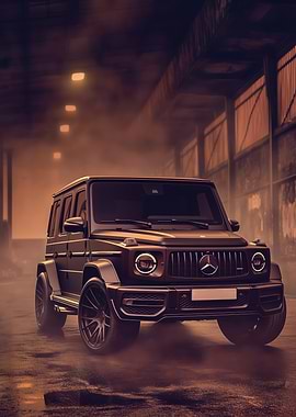 Mercedes G-Wagon in Fog