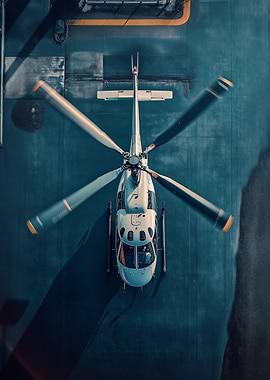 Aesthetic Helicopter Overhead View