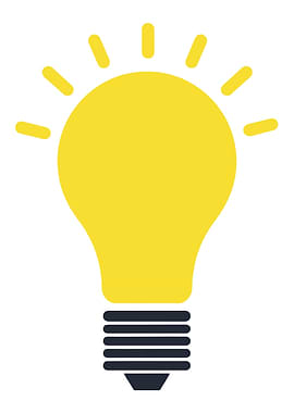 Lightbulb stylized bright rays