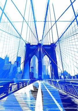 Brooklyn Bridge Silhouette