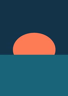 Sunset Minimalist Art