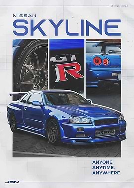 Nissan Skyline GT-R Poster