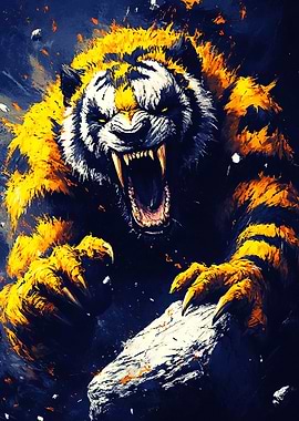 Raging Tiger Artwork