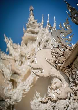White Temple Roof Detail
