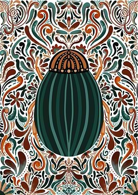 Abstract Beetle Illustration
