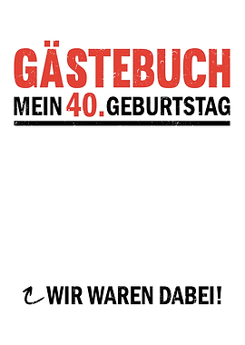 40th Birthday Guest Book