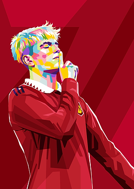 Garnacho Player Pop Art