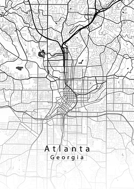 Atlanta Georgia City Map