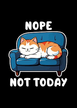 Cat Napping on Couch