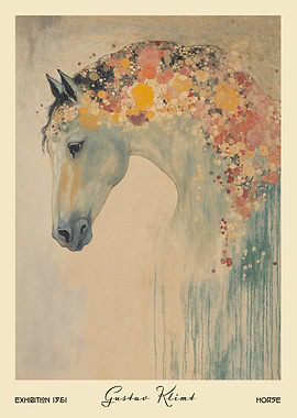 Gustav Klimt Horse Painting