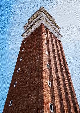 Brick Tower Against Sky Venezia Italia