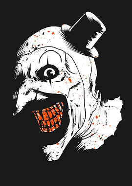 Creepy Clown Illustration