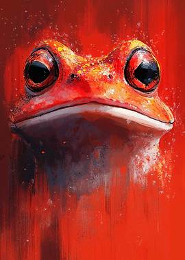 Red Frog Portrait