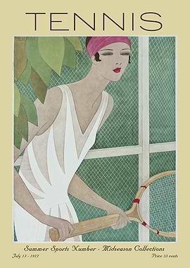 Vintage Tennis Magazine Cover