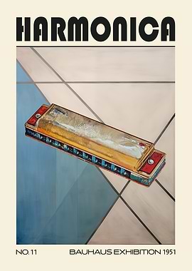 Harmonica Bauhaus Music Mid Century