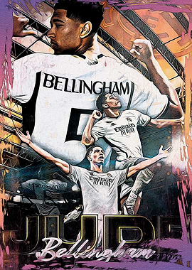 Jude Bellingham Football Poster