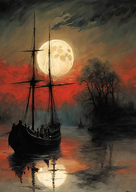 Sailing Under the Full Moon