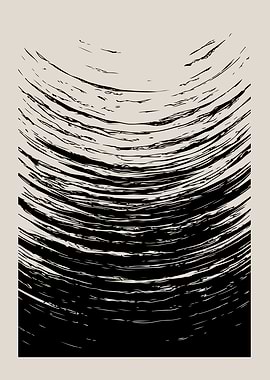 Abstract Black and White Swirls