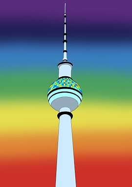 Berlin TV Tower Illustration
