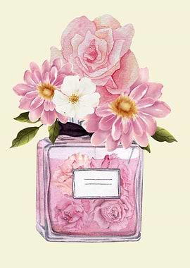 Floral Perfume Bottle