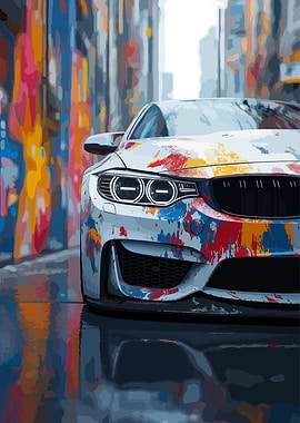 BMW M4 Graffiti Art
